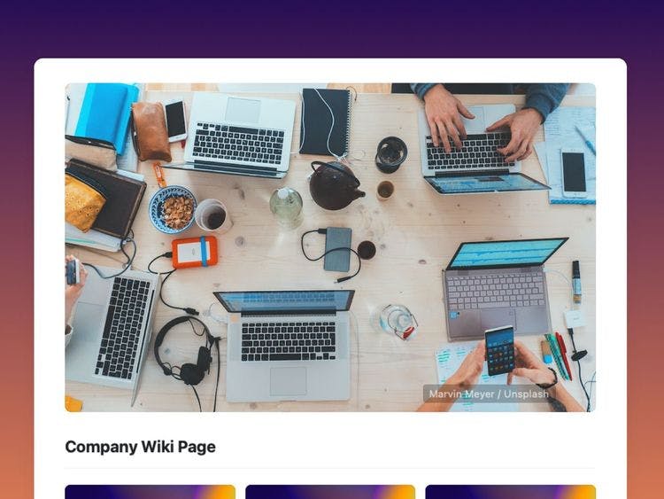 Company Wiki Template