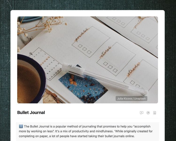 Craft Free Template: Craft Digital Bullet Journal Template