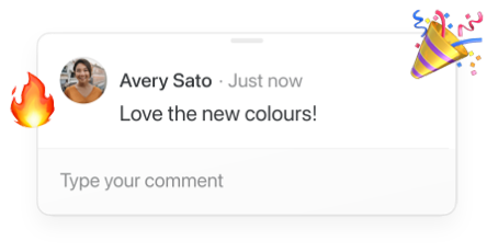 A comment on a Newestxxx doc where Avery Santo is saying "Love the new colors"